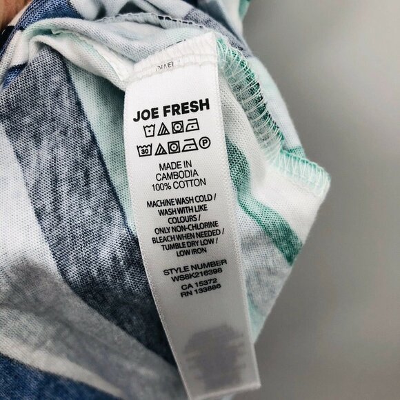 Joe Fresh Sleeveless Striped Peplum Tank Top 159 - Picture 7 of 7